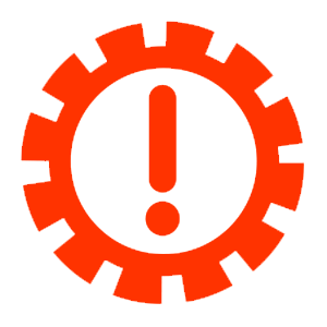 Automatic gearbox warning symbol